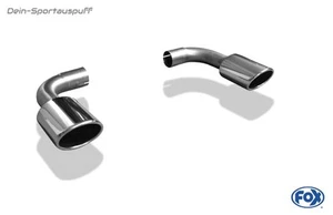 Fox Duplex Terminale Di Scarico Volvo XC60 Dal 2008 115x85mm Ovale Arrotolato - Bild 1 von 2