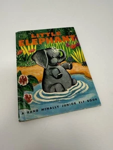 Vintage 1950s Book Little Elephant Rand McNally Junior Elf Book - Picture 1 of 6