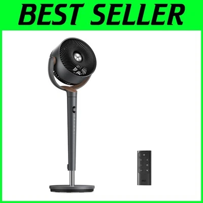 Ультратихий 120° колебательный пьедестальный вентилятор постоянного тока с 9 скоростями и пультом дистанционного управления - Изображение 1 из 4