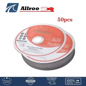 50 Pcs 5"x.040"x7/8" Cutting Discs Cut-off Wheel - Metal & Stainless Steel - Picture 1 of 7