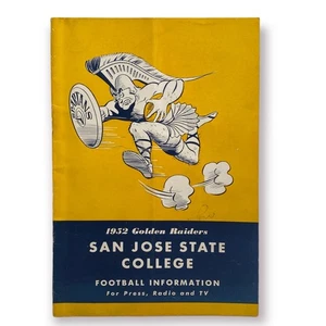1952 Golden Raiders San Jose State Football - Information for Press, Radio & TV  - Picture 1 of 6