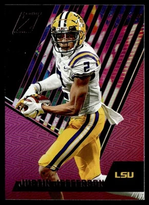 2023 Panini Chronicles Draft Picks Zenith Pink Justin Jefferson #19 - Image 1 of 2