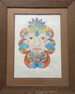 罕见米妮·埃文斯绘画 — 第 1/4 张图片