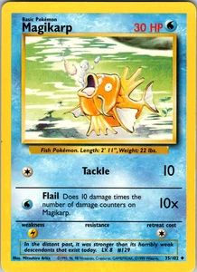 Magikarp 35/102 Pokemon: Base Set Unlimited Uncommon - LP - Picture 1 of 2