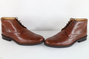 Johnston & Murphy Hombres 10 Piel de Oveja Cuero Puntera Chukkas Chukka Botas Marrón - Imagen 1 de 9