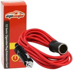 Epauto Cavo di Prolunga 12V 12' Piedi Resistente con Accendisigari P - Foto 1 di 3
