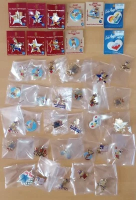 Huge Collection (59) Vintage Olympic Pins, Watches & Coins Variety Of Olympics - Image 1 of 4