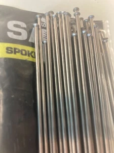 Spokes Silver.Any Size 212-310mm.Direct Pull.14G.SAPIM.set 14pc.Nipples Optional - Picture 1 of 5