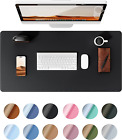 Ysagi Leather Desk Pad Protector, Office Desk Mat, Large Mouse Pad, Non-Slip PU 