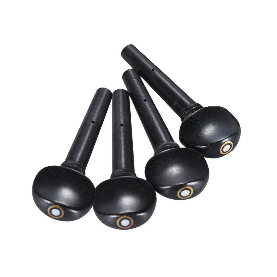 Violin Ebony Pegs Peg fit 1/8 - 1/10 Size String w/ Parisan Eye Peg Hole Drilled - Image 1 of 1