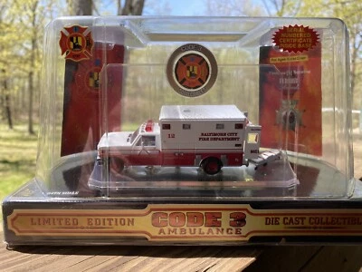 Code 3 Baltimore Ford F-350 Ambulance 12 (12103) -  new in package - Image 1 of 4