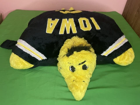 Iowa Hawkeyes Large 18" Mascot Pillow Pet - NCAA Cover