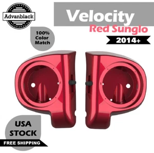 Cápsulas de altavoces Velocity Red Sunglo de 6,5"" carenados inferiores para Harley Touring 2014+ - Imagen 1 de 14