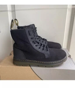 Dr. Martens Doc Combs J Black Combat Boots Canvas Zip - M 4- W 5 - Picture 1 of 9