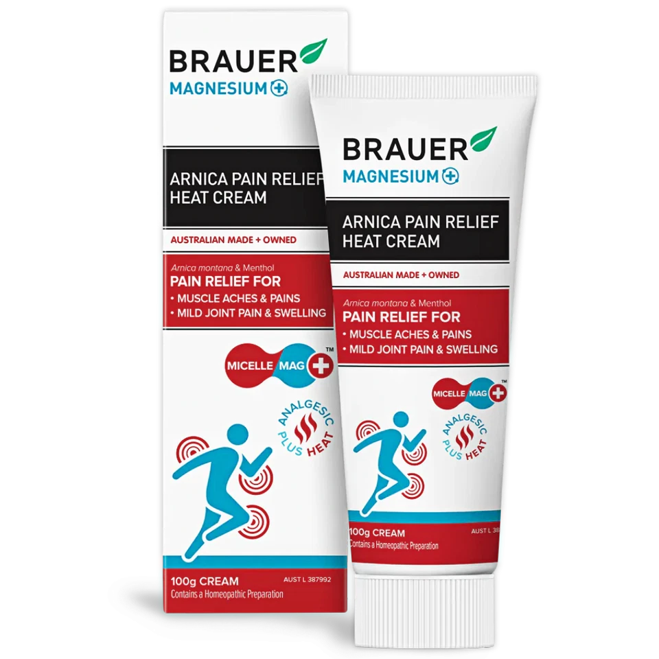 Brauer Magnesium+ Arnica Pain Relief Heat Cream Muscle Aches Joint Pain - image 1 of 1