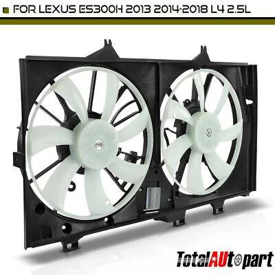 Dual Radiator Cooling Fan Assembly w/ Control Module for Lexus ES300h 2013-2018 - Image 1 of 4