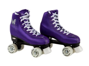 Patines de cuatro ruedas Epic Purple Butterfly con ruedas de iluminación LED blancas Crepúsculo - Imagen 1 de 4