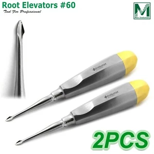 Elevador cóncavo de flecha dental #60 - Cirugía quirúrgica de extracción dental con punta de raíz - Imagen 1 de 3