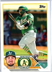 2023 Topps Oakland Athletics Shea Langeliers #127 RC - NM/M - Picture 1 of 2