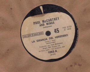 PAUL McCartney & Wings : Sally G/Junior's Farm on APPLE Argentina - Bild 1 von 1
