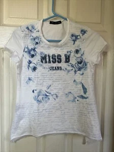 Miss Bluemarine Jeans Girls Short Sleeve Shirt - Picture 1 of 7
