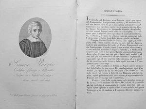 1815 KÖNIGREICH NEAPEL SIMONE PORZIO PHILOSOPH LITERAT NEAPEL - Bild 1 von 1
