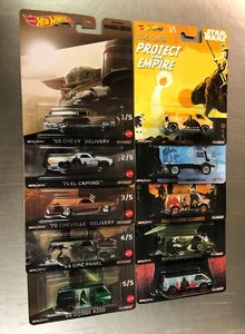 HOT WHEELS PREMIUM STAR WARS THE MANDALORIAN & STAR WARS 10 CARS (TWO SETS OF 5) - Picture 1 of 10