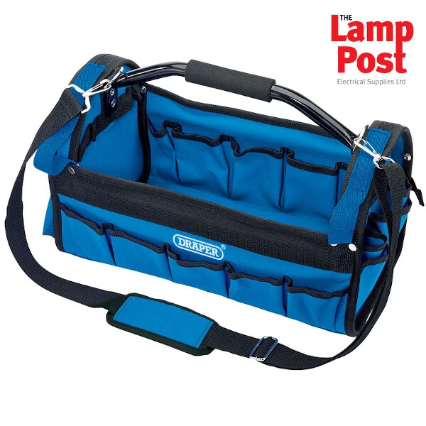 Draper 85751 26 Pocket Open Tote Tool Caddy Bag Carry Case Heavy Duty Holdall - Image 1 of 1