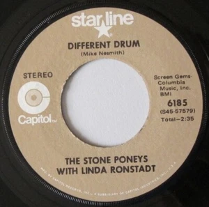 LINDA RONSTADT - Different Drum/Long Long Time - Capitol Starline 6185 VG+ - Picture 1 of 6