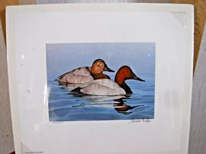 1984 NEW JERSEY First of State Duck Stamp Print & Stamp both signed w/portfolio - Picture 1 of 6