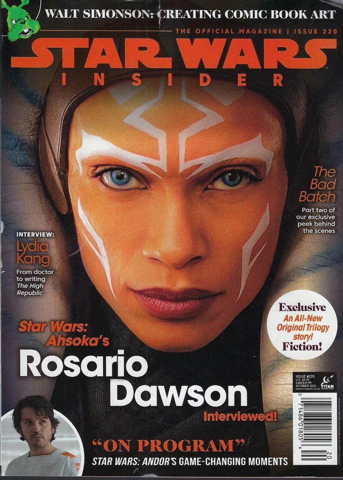 STAR WARS INSIDER MAGAZINE - OCTOBER 2023 - ROSARIO DAWSON (COVER) STAR WARS: AH - Image 1 of 1
