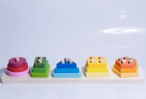 New Montessori Toys Toddlers Wooden Sorting and Stacking Toys Educational Toys - Picture 1 of 5