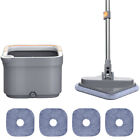 Cleaning Mop Hand-Free Squeeze Floor Mop 360 Rotatable for Automatic Door Corner