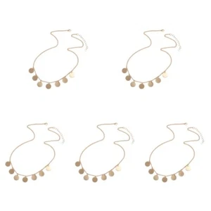 5 Pieces Pendant Necklace Women's Bride Trendy Necklaces for Dainty - Picture 1 of 12