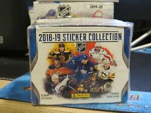 2018-19 PANINI Sticker Collection NHL HOCKEY FACTORY SEALED Hobby BOX