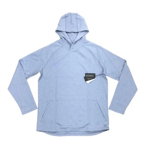Mizzen + Main Men's Ocean Heather Blue ProFlex Thin Lightweight Hoodie Size M - Picture 1 of 8