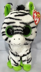 ZIG-ZAG the Zebra - Ty 6" GLITTER EYES  Beanie Boos  NEW with MINT "RED" TAGS  - Picture 1 of 1