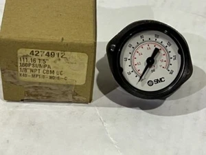 SMC # 4274912 PRESSURE GAUGE 0-160 PSI     #1 - Picture 1 of 6