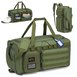 3 in 1 Militär Taktische Sporttasche für Männer Sport Seesack 55L mit Schuhkomp... - Bild 1 von 6