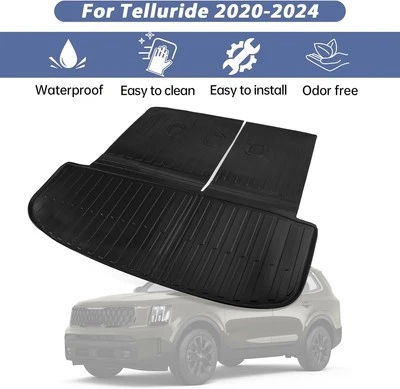 For Kia Telluride 2020-2025 3D Cargo Mats ﻿Cargo Liner Custom Trunk Mats - Image 1 of 4