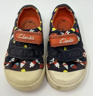 Clarks Doodles Ice Cream Snow Cones Children’s Shoes 4.5 W Machine Washable WORN - Image 1 of 4
