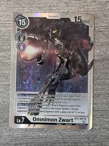 Digimon CCG Omnimon Zwart BT5-087 Super Rare Foil - 1232 - Picture 1 of 2