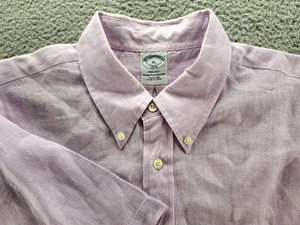 Brooks Brothers The Original Polo Shirt Regent Mens XL Lilac Purple Short Sleeve - Picture 1 of 12