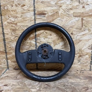 1987 1989 Ford Mustang Black Steering Wheel 87 89 GT LX Coupe Hatchback Hatch - Picture 1 of 10