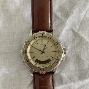 Vintage Casio Watch Quartz AD-510 Alarm Chronograph Rare Water Resistant Japan - Picture 1 of 10