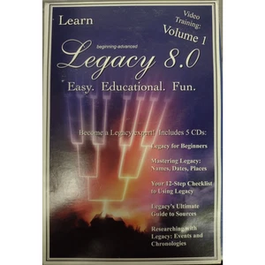 Learn Legacy 8.0 Volume 1 - Video Training (CD, 2008, 5-Disc Set) - Foto 1 di 5