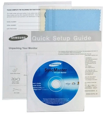 Samsung SyncMaster User Guide/Install Driver CD Disc For TFT-LCD Monitor (2007) - Image 1 of 3