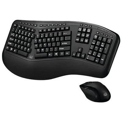 Adesso WKB-1500GB Tru-Form Media 1500 Wireless Ergonomic Keyboard & Laser Mouse - Image 1 of 4