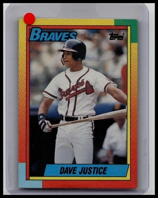 1990 Topps Traded - David Justice #48T Collector's Edition (Tiffany) (RC) - Image 1 of 3