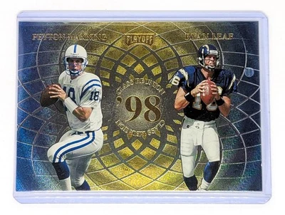 1998 Playoff Momentum SSD Class Reunion Quads Jumbo Peyton Manning Randy Moss RC - Image 1 of 2